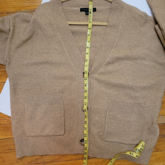 Sanctuary Camel Oversized Cardigan L Lagenlook Cottagecore Grandpa Sweater - Picture 6 of 9